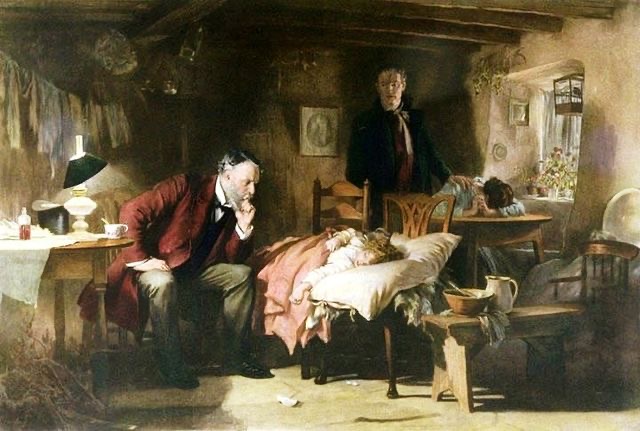 “El médico” del pintor Luke Fildes