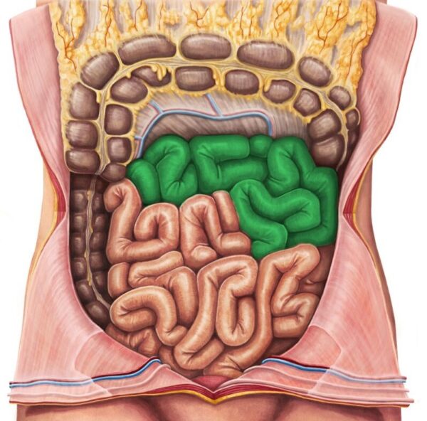 ¿Cuál es la función del yeyuno?