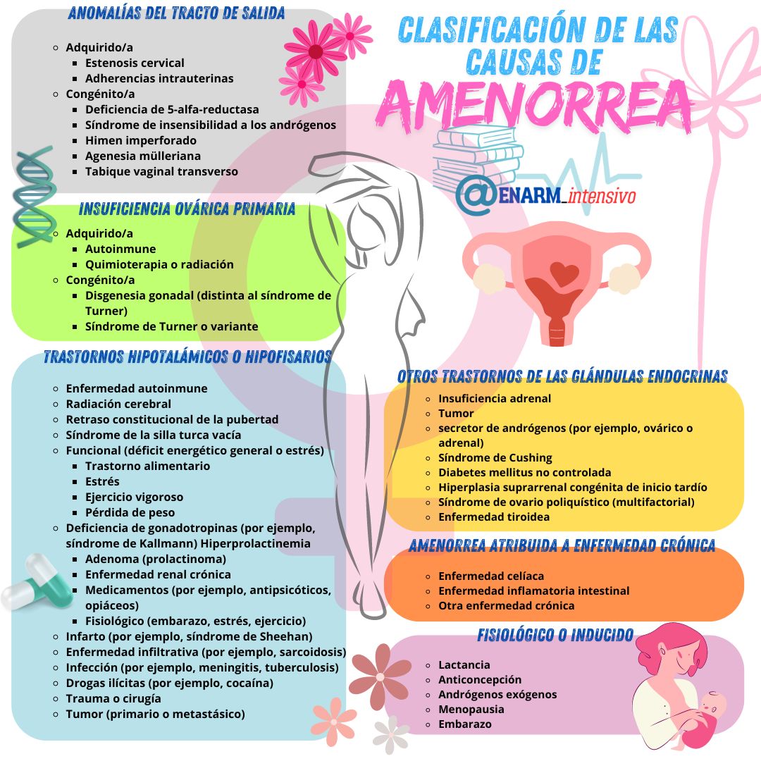 Clasificación de las causas de amenorrea