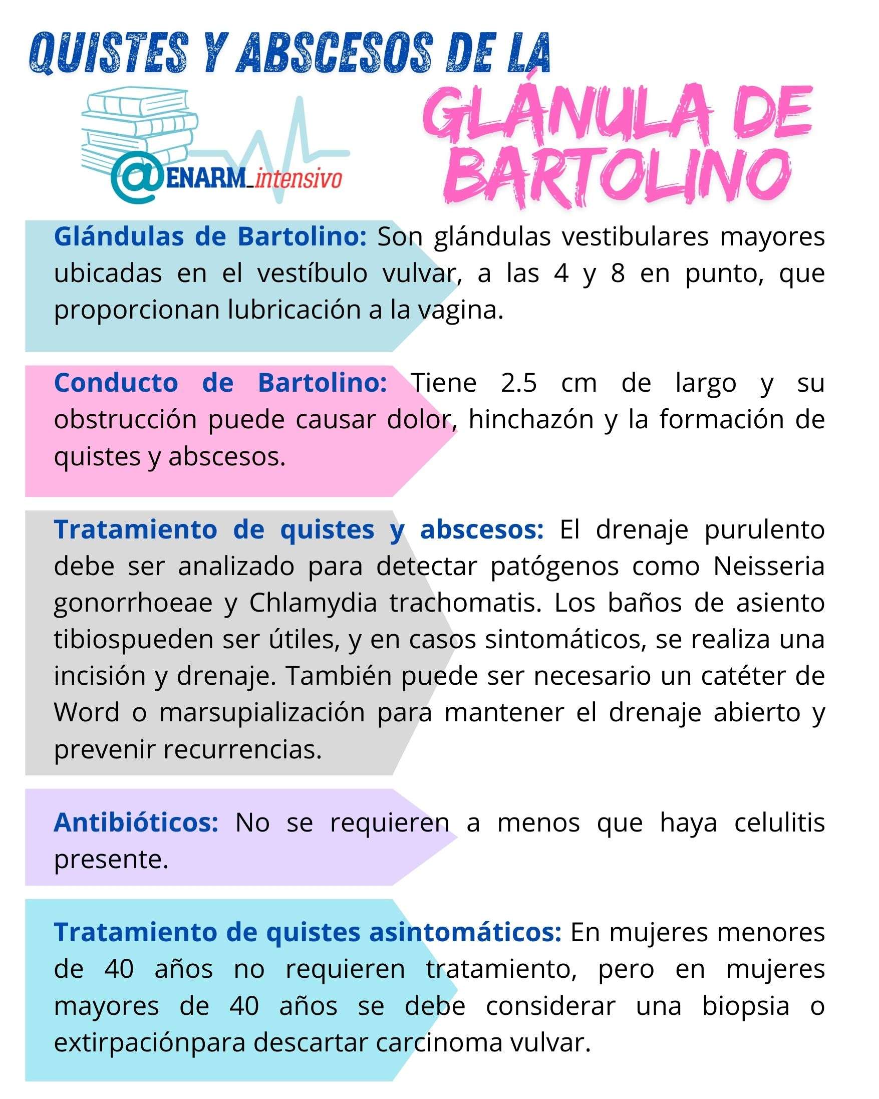 🌀Tarjeta de repaso: Quistes y abscesos de la glándula de Bartolino