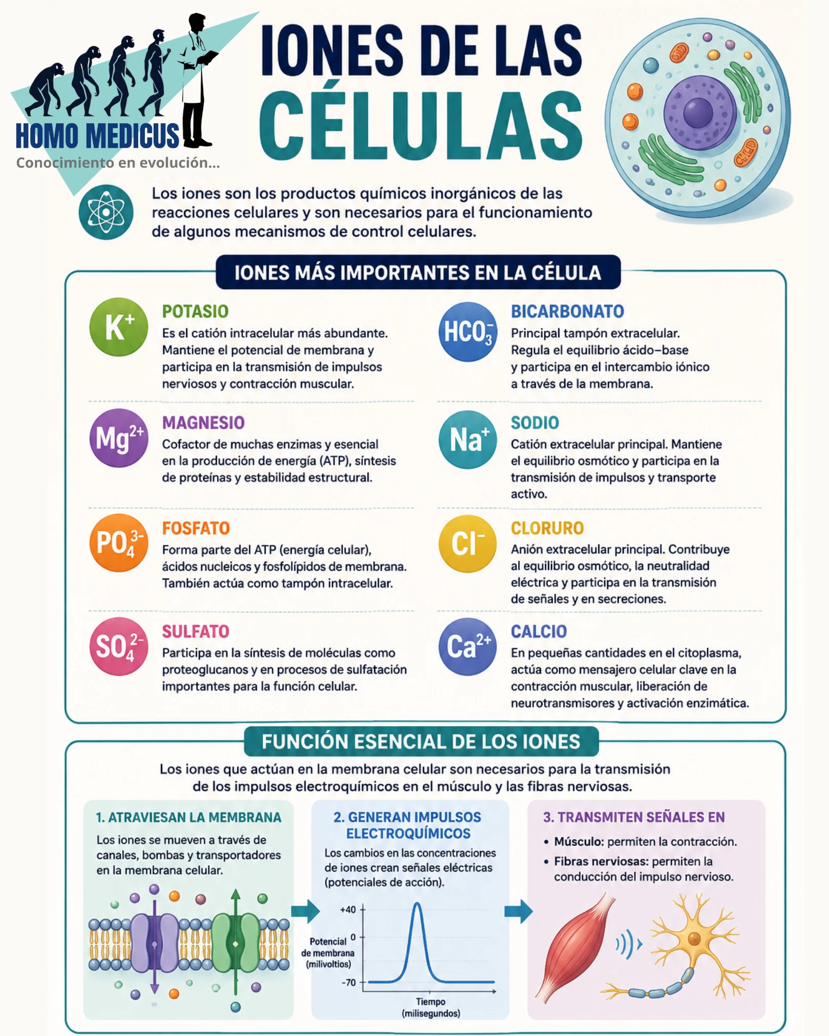 IONES DE LAS CÉLULAS IONES DE LAS CÉLULAS